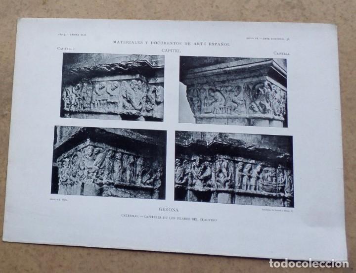 Art: GERONA &ndash; catedral capiteles de los pilares del claustro