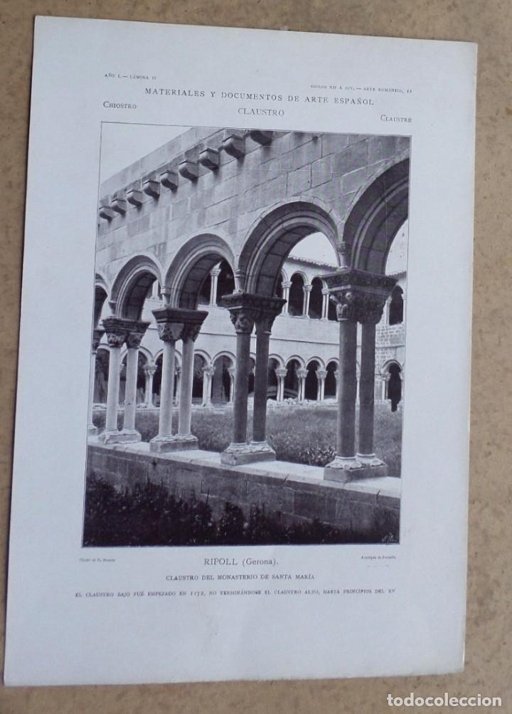 Art: RIPOLL &ndash; Gerona &ndash; claustro del monasterio de Santa Mar&iacute;a