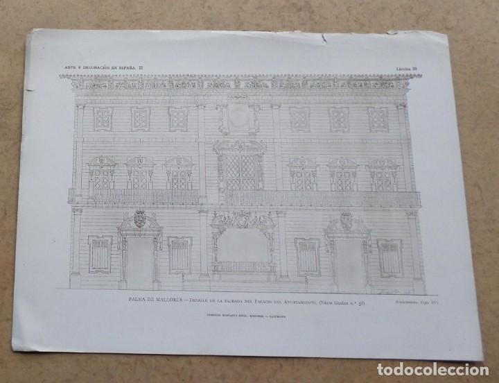 Arte: PALMA MAYORCA &ndash; detalle de la fachada del palacio del ayuntamiento