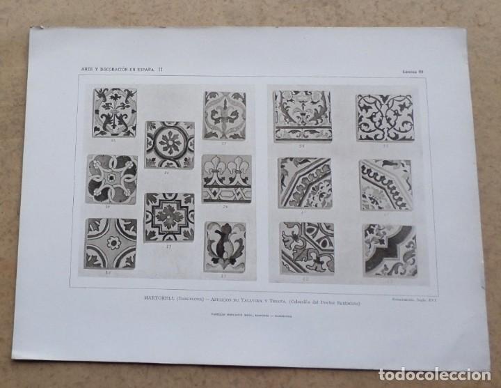 Arte: MARTORELL &ndash; Barcelona &ndash; azulejos de Talavera y Triana