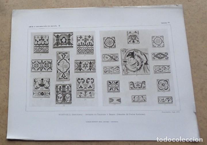 Arte: MARTORELL &ndash; Barcelona &ndash; azulejos de Talavera y Triana