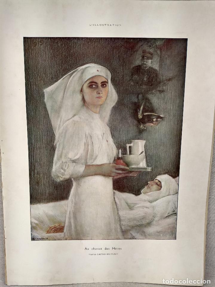 Art: Juanto a los heroes de Bouveret, L&acute;Illustration francaise Noel de 1915