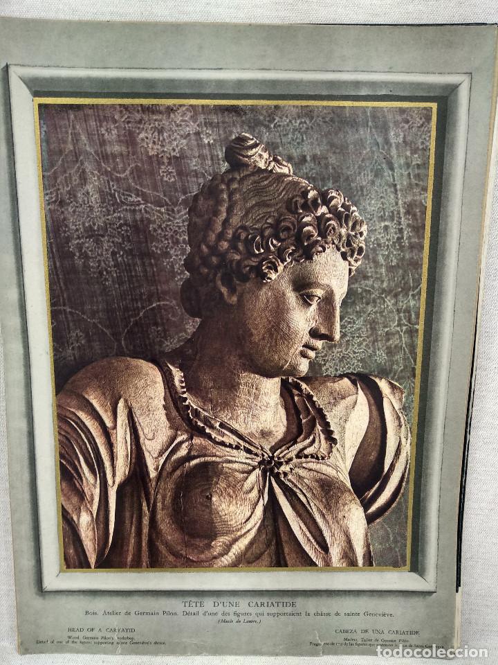 Arte: Cabeza de una cariatide, LA SCULPTURE AU MUSEE DU LOUVRE 1950