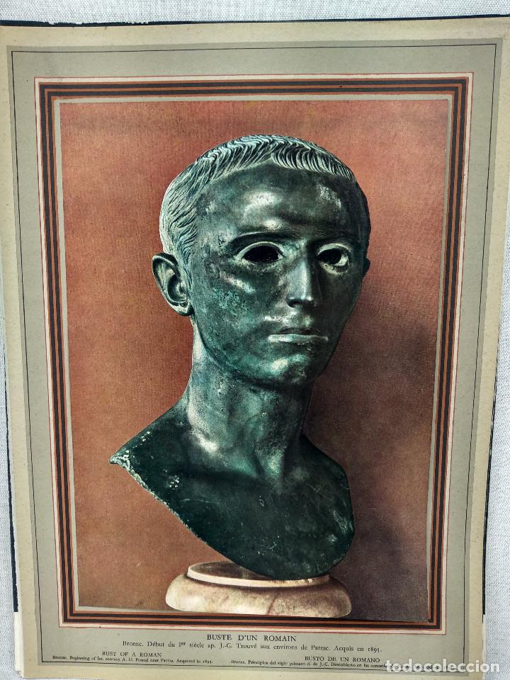 Arte: Busto de un romano, LA SCULPTURE AU MUSEE DU LOUVRE 1950