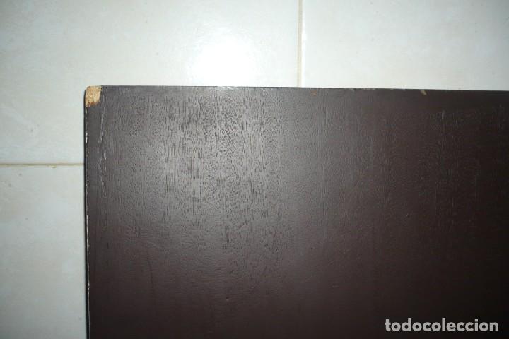 Arte: Antigua Lamina sobre Tabla decorada - Foto 9