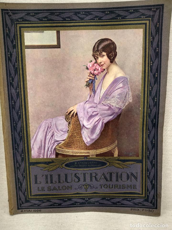 Art: Joven con ramo de Etcheverry, portada Illustration francaise, Salon de 1926