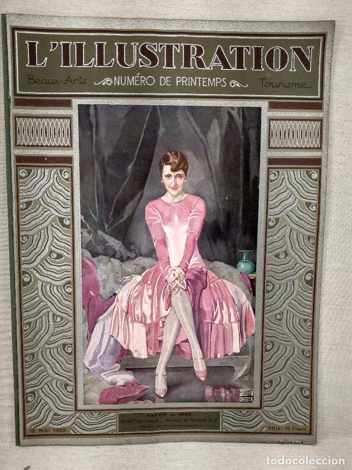 Art: Retrato de se&ntilde;ora de Braitou Sala , portada Illustration francaise, Salon de 1928