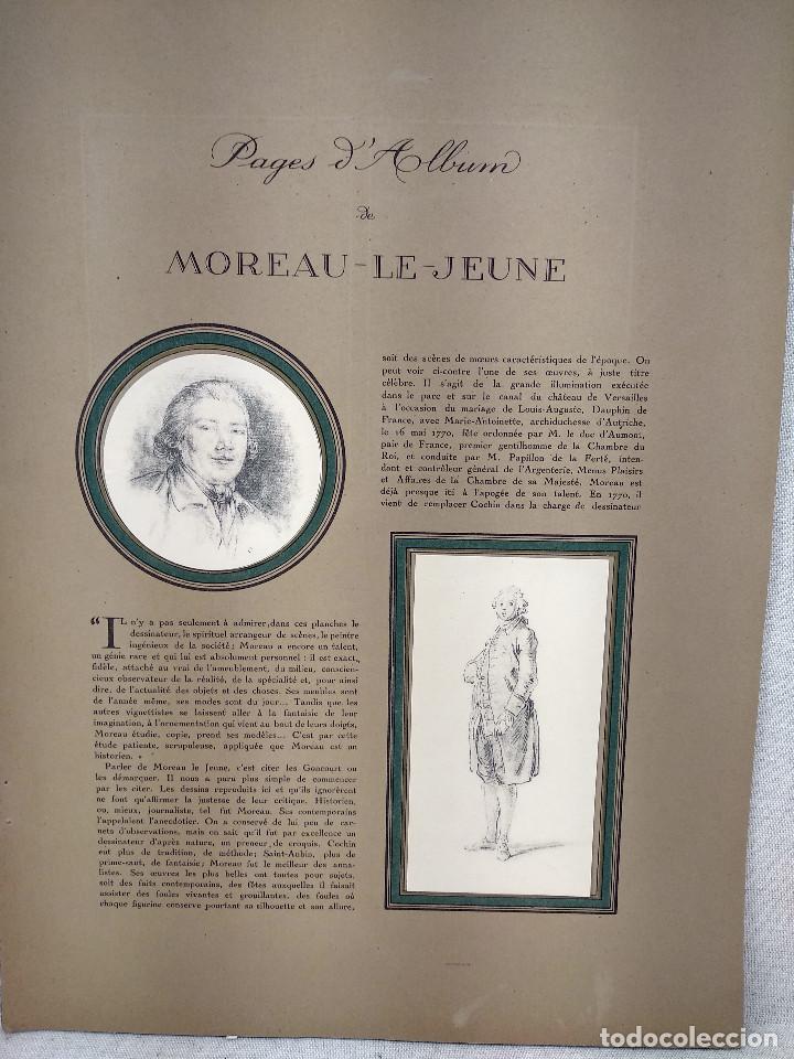Art: Moreau le jeune, 2 hojas, Illustration francaise, Noel de 1921