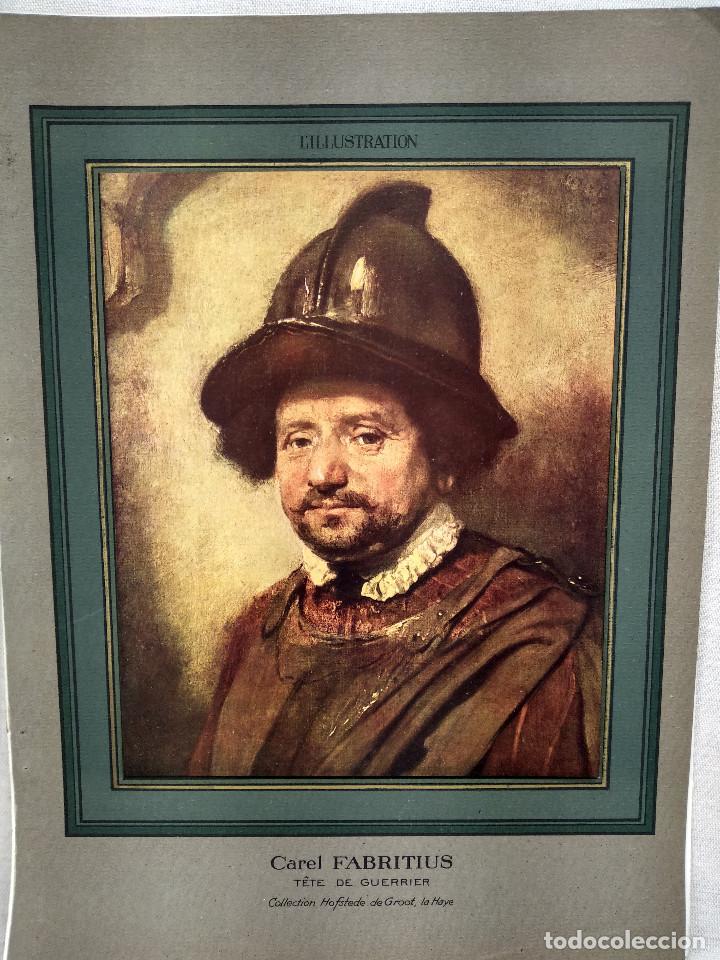 Art: Cabeza de Guerrero de Carel Fabritius, Illustration francaise, Noel de 1921