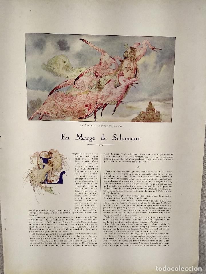 Art: Le paradis et la peri de Gustav Adolf Mossa, Illustration francaise, Noel de 1922,