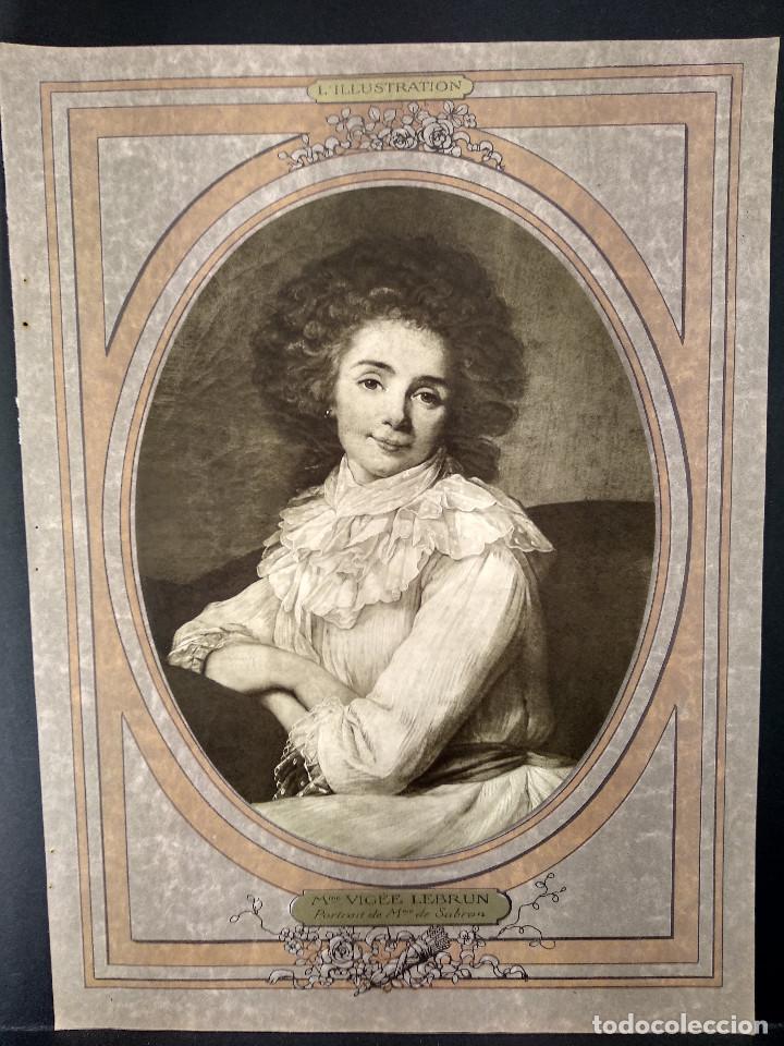 Art: Retrato de Vigee Lebrun, Illustration francaise, Noel 1924