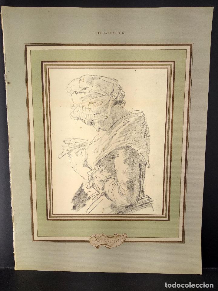 Art: Dibujo de Chardin, Illustration francaise, Noel 1924