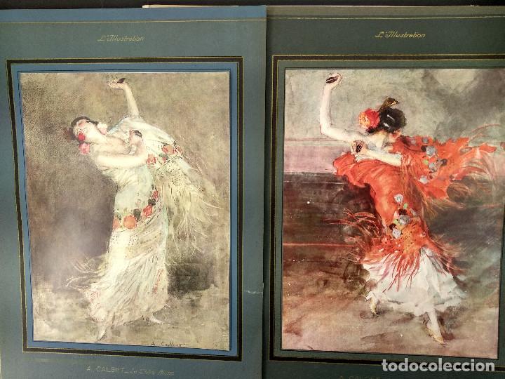 Art: Le chale blanc et le chale rouge de Antoine Calbet , Illustration francaise, Noel 1927