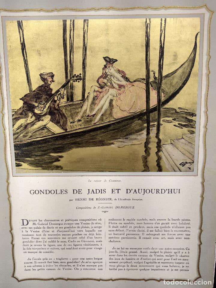 Art: Gondolas de ayer y de hoy de Domergue , Illustration francaise, Noel 1927