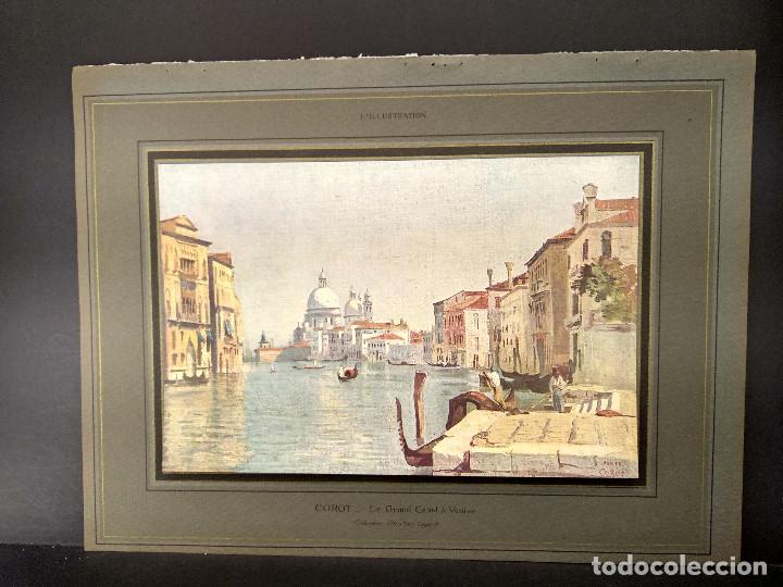 Arte: Le Gran Canal a Venise de Corot , Illustration francaise Noel de 1928