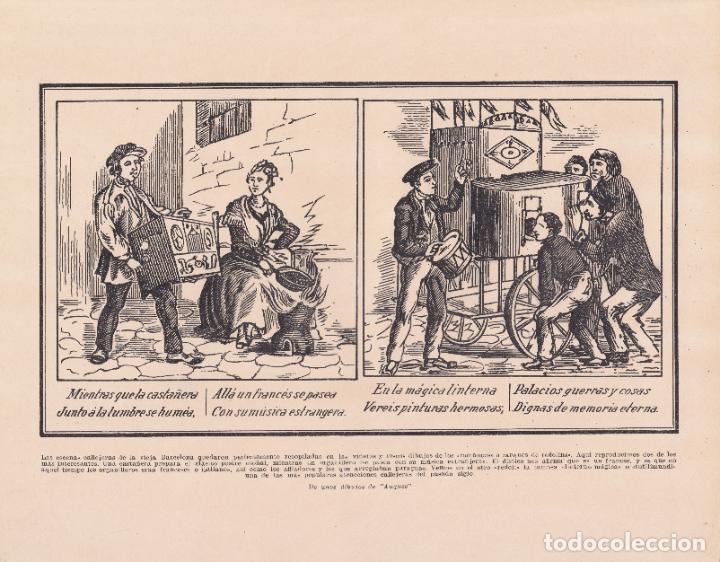 Arte: ANTIGUA L&Aacute;MINA, BARCELONA - ESCENAS CALLEJERAS DE LA VIEJA BARCELONA RECOPILADAS EN LAS AUQUES