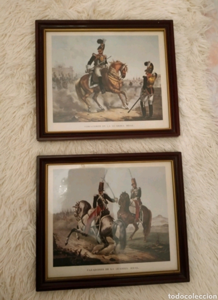 Arte: Cuadros l&aacute;minas uniformes ej&eacute;rcito espa&ntilde;ol - Foto 1