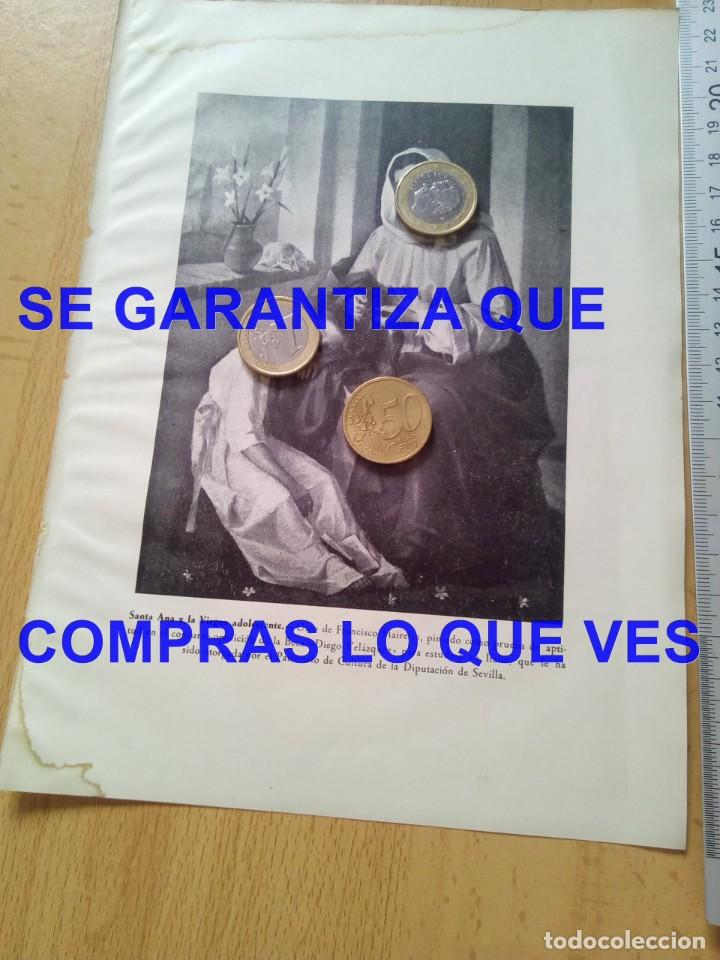 Art: FRANCISCO MAIRELES SANTA ANA Y LA VIRGEN ADOLESCENTE RARA LAMINA 230X165 MM E10