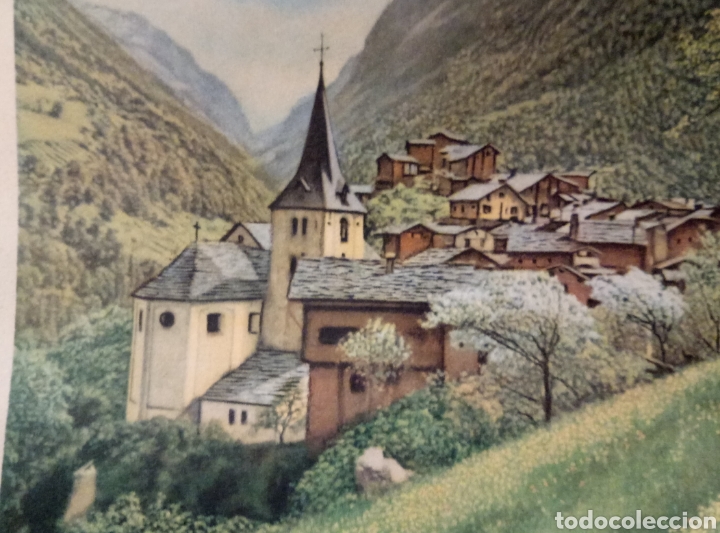 Art: Antigua L&aacute;mina para enmarcar Kunstverlag Berne Suisse numerada