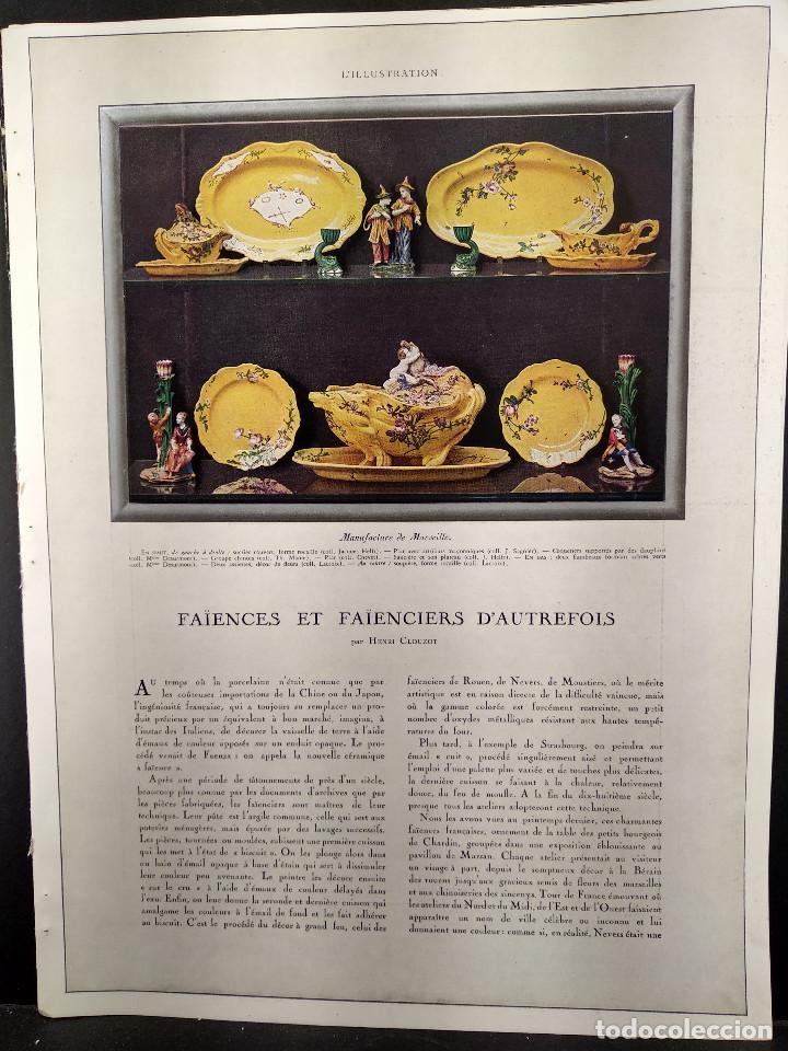 Art: La faience francaise de Henri Clouzot, Illustration Noel 1932 planchas color