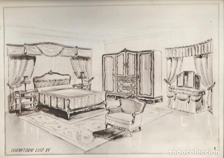Arte: 1508- 11 LAMINAS DE MUEBLES DE ESTILO - Foto 1