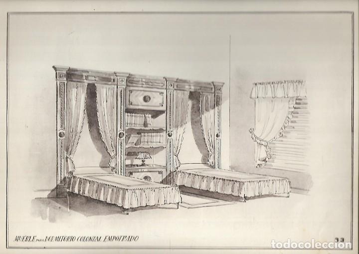 Arte: 1508- 11 LAMINAS DE MUEBLES DE ESTILO - Foto 6