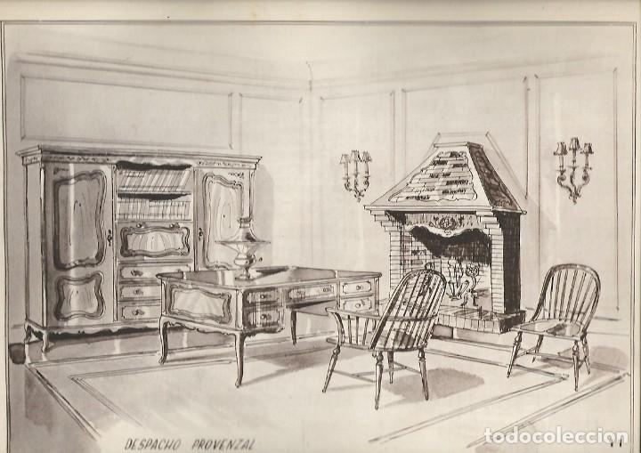 Arte: 1508- 11 LAMINAS DE MUEBLES DE ESTILO - Foto 7