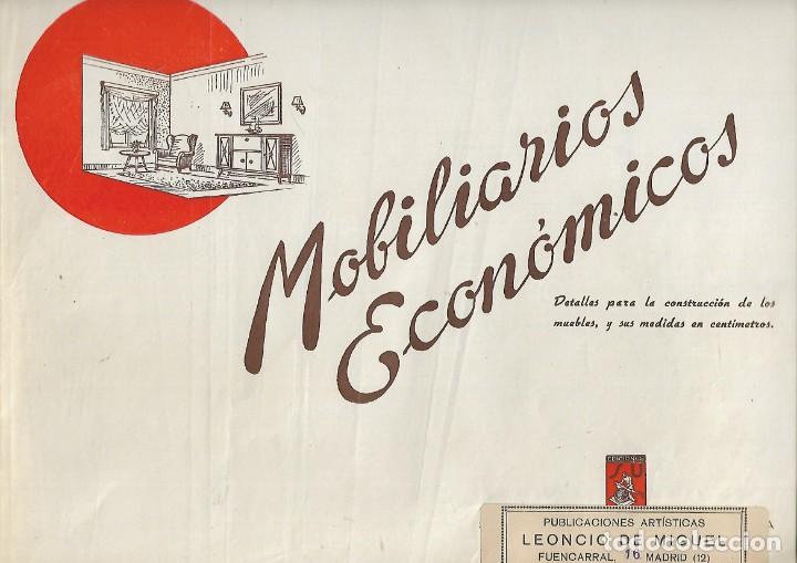 Kunst: 1508- CUADERNO CON 32 LAMINAS DEMOBILIARIOS ECONIMICOS - PUBLICACIONES DE LEONCIO DE MIGUEL