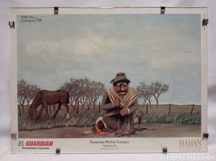 Kunst: L&Aacute;MINA CON CRISTAL FLORENCIO MOLINA CAMPOS ALMANAQUE JUNIO 1944