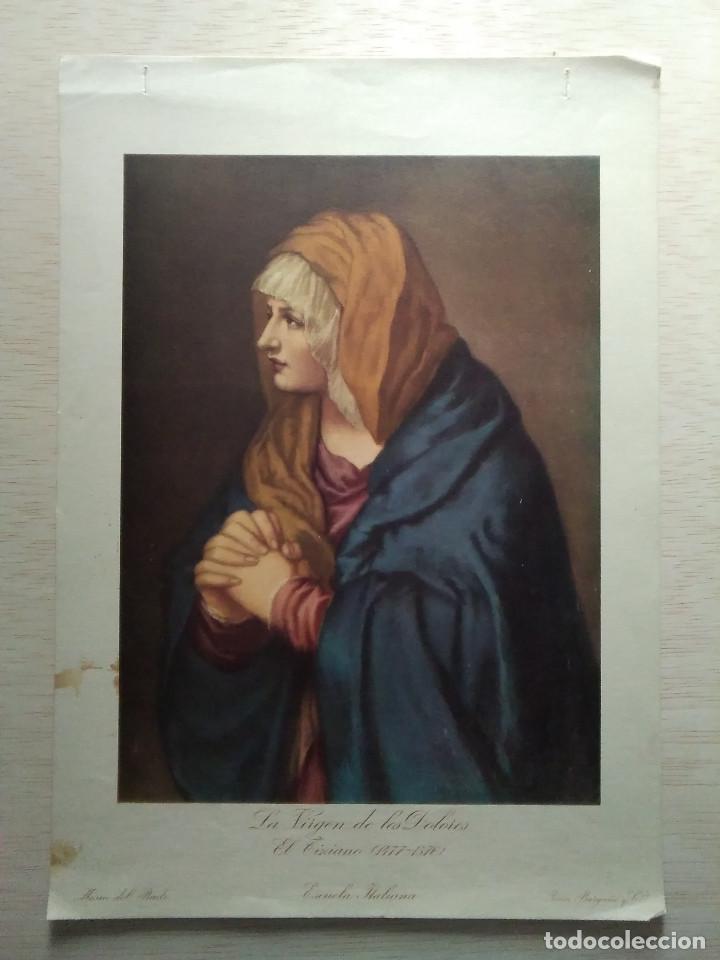 Kunst: LAMINA LA VIRGEN DE LOS DOLORES EL TIZIANO 1477-1576 ESCUELA ITALIANA MUSEO DEL PRADO