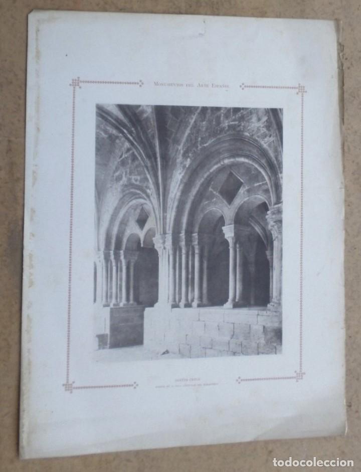 Art: SANTA CREUS puerta de la sala capitular del monasterio - Monumento del arte espa&ntilde;ol