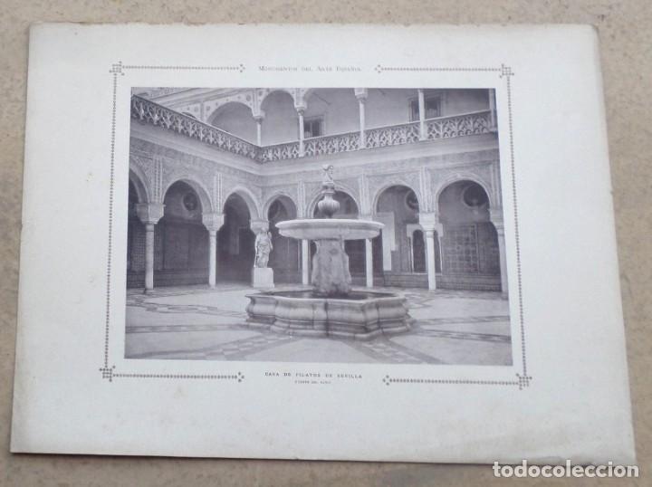 Art: Casa de Pilatos Sevilla &ndash; fuente del patio -- Monumento del arte espa&ntilde;ol