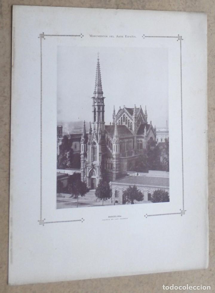 Art: BARCELONA - iglesia de las Salesas - Monumento del arte espa&ntilde;ol