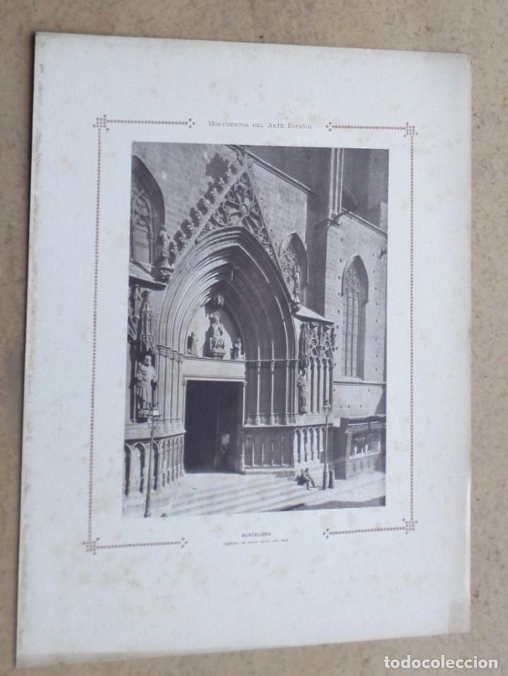 Art: BARCELONA &ndash; portada de Santa Mar&iacute;a del Mar -- Monumento del arte espa&ntilde;ol