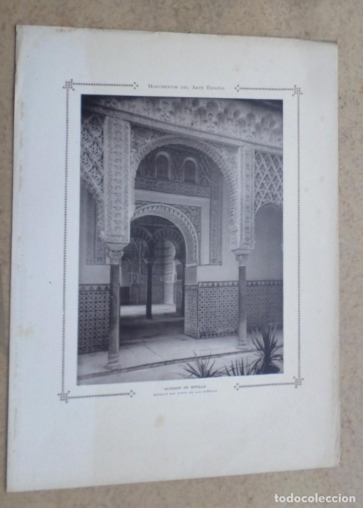 Art: ALCAZAR DE SEVILLA &ndash; detalle del patio de las mu&ntilde;ecas -- Monumento del arte espa&ntilde;ol