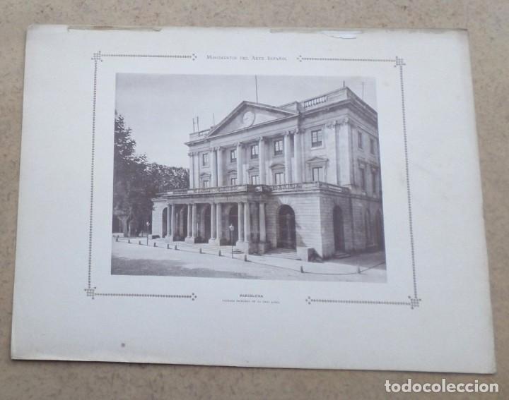 Art: BARCELONA &ndash; fachada principal de la casa lonja -- Monumento del arte espa&ntilde;ol