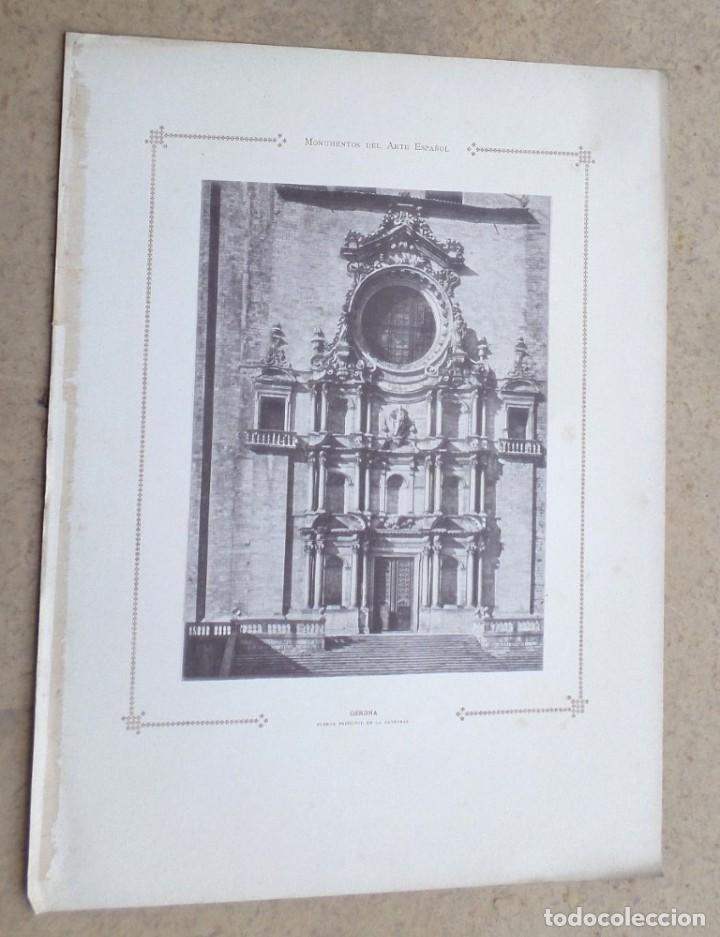Art: GERONA &ndash; puerta principal de la catedral -- Monumento del arte espa&ntilde;ol