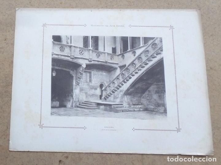 Art: BARCELONA &ndash; patio de la audiencia -- Monumento del arte espa&ntilde;ol