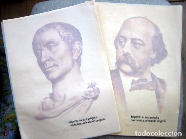 Arte: L&aacute;minas de Julio Cesar y Flaubert - Foto 1