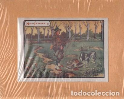 Kunst: LAMINA DE DEPORTES. HUMORISTICA. NOVIEMBRE CAZA 35,7X28,2 CM. A&Ntilde;O 1920 APROX. G-DEPORTE-086