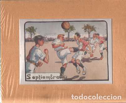 Kunst: LAMINA DE DEPORTES. HUMORISTICA. SEPTIEMBRE FUTBOL 35,7X28,2 CM. A&Ntilde;O 1920 APROX. G-DEPORTE-088