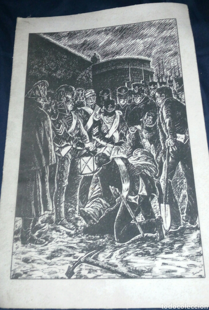 Kunst: L&Aacute;MINA EN TELA DIBUJADA POR AUTOR GALLEGO. A&Ntilde;O 2012