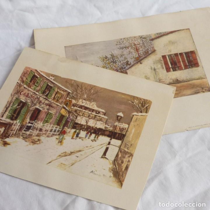 Arte: 2 l&aacute;minas del pinto Maurice Utrillo - Foto 1