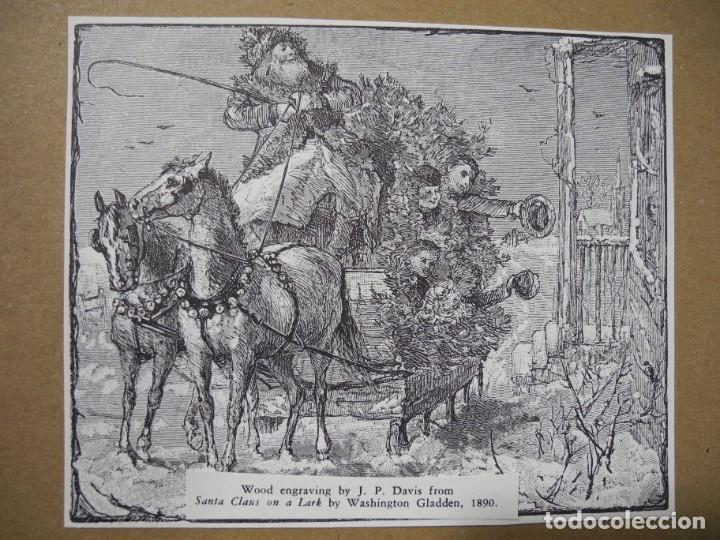 Art: Ilustraci&oacute;n Navidad. El Pap&aacute; Noel. Santa Claus on a Lark by Washington Gladden. Por J.P. Davis