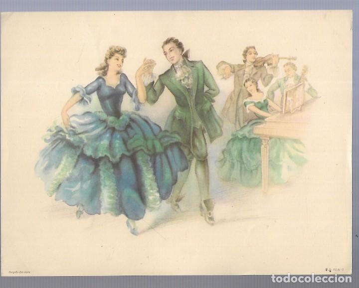 Art: ER5- LAMINA A COLOR DE BAILES DE BARGALLO BARCELONA SERIE 102 - 5