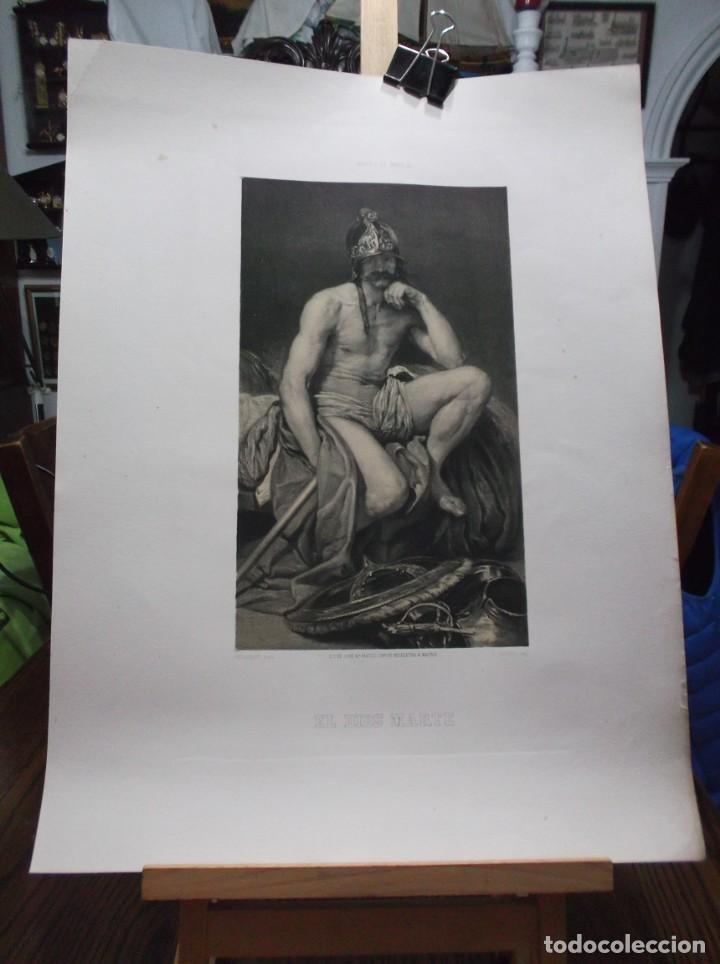 Art: EL DIOS MARTE - LITO. DE JOSE M&ordm; MATEU, RECOLETOS 4 - MADRID -VELAZQUEZ -V.LOUTREL LITOG&ordm;