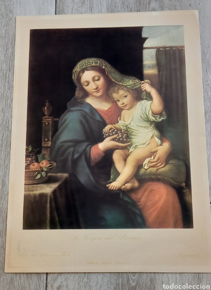 Arte: L&aacute;mina La Virgen del Racimo - Foto 3