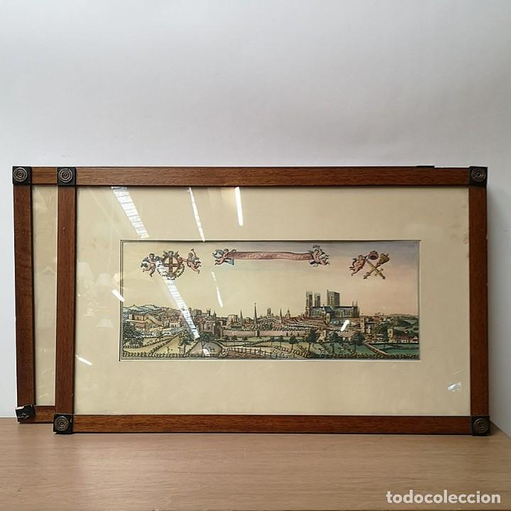 Arte: Pareja de L&aacute;minas de York y Amberes - Foto 1