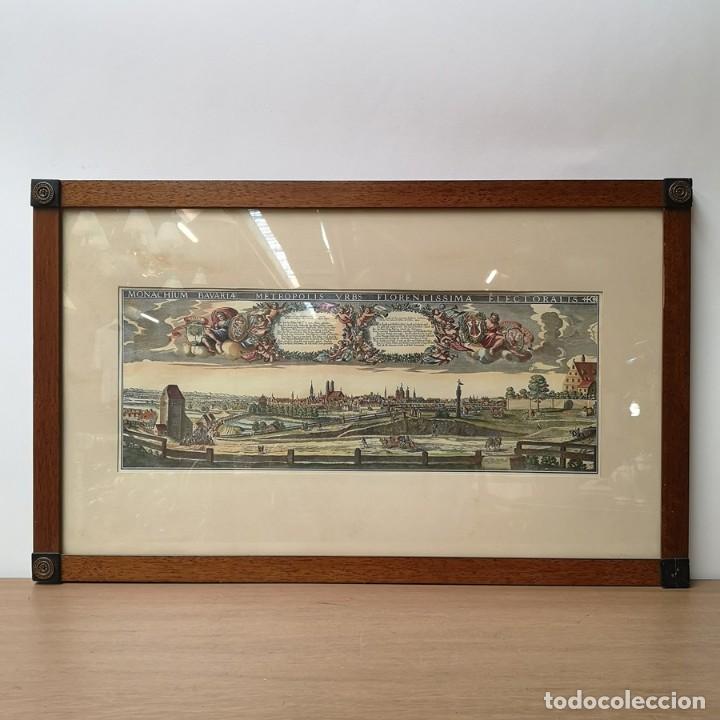 Arte: L&aacute;mina de la Ciudad de Munich - Foto 1