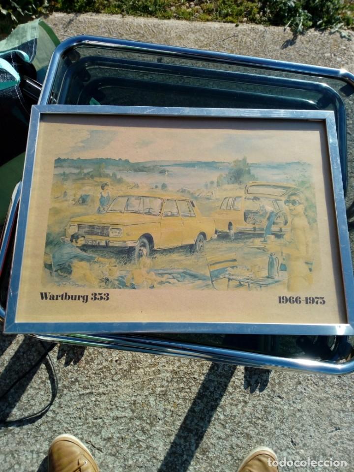 Kunst: Warttburg 353 - 1966 - 1975 L&aacute;mina antigua el papel enmarcada 43X31.5 cm. dibujo A. Dietael